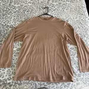 Skims - Longsleeve Boyfriend T-shirt LARGE - UMBER